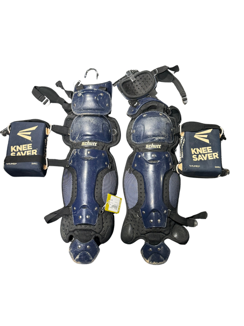Vist Large View of Product Image Which is Used Schutt SCHUTT BB/SB Catchers Knee Savers Navy Blue