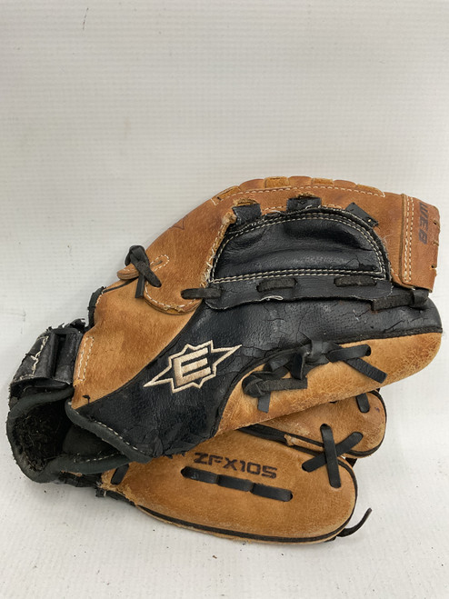 Vist Large View of Product Image Which is Used Easton Z FLEX BB/SB Glove RH Throw Brown 10 1/2"