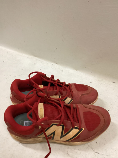 Vist Large View of Product Image Which is Used New Balance 3000 V7 BB/SB Cleats Red Senior 8.5