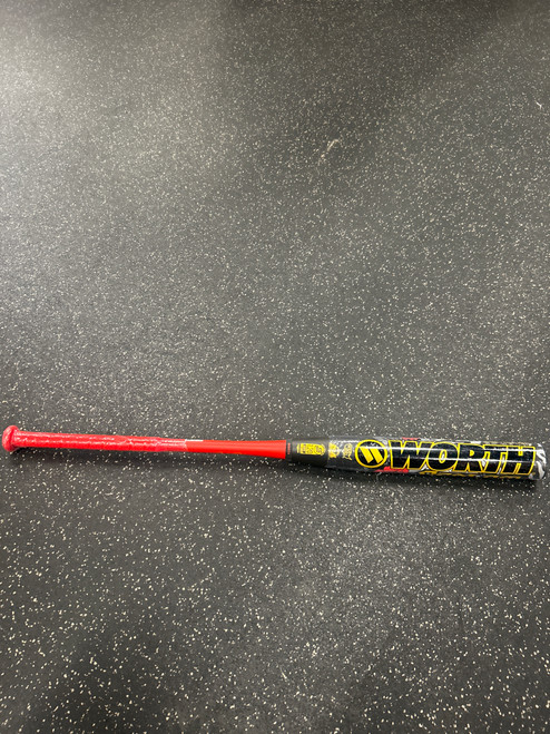 Vist Large View of Product Image Which is Used Worth NIW BEDLAM JOSH RILEY WSU6JRB12X 25OZ BB/SB Slowpitch Bat 34"