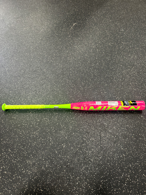 Vist Large View of Product Image Which is Used Miken NIW FREAK SPLATTER MSU6FRKB 25OZ BB/SB Slowpitch Bat 34"