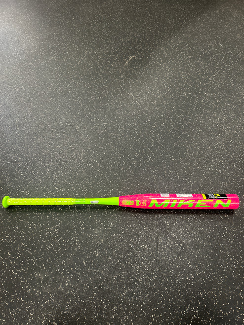 Vist Large View of Product Image Which is Used Miken NIW FREAK SPLATTER MSU6FRKB 25OZ BB/SB Slowpitch Bat 34"