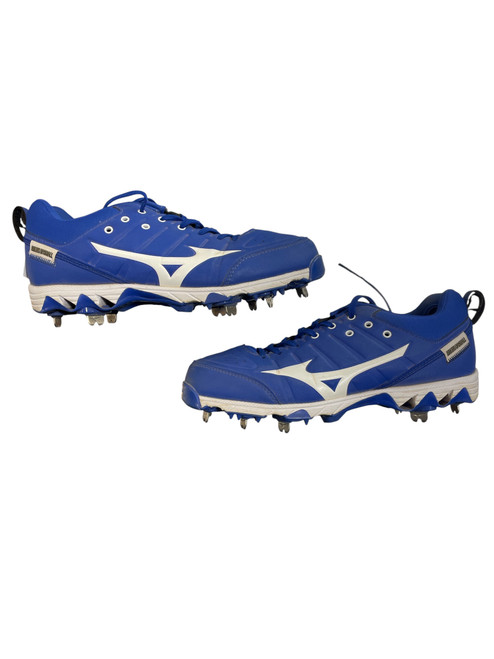 Vist Large View of Product Image Which is Used Mizuno BB/SB Cleats Royal Blue Senior 7