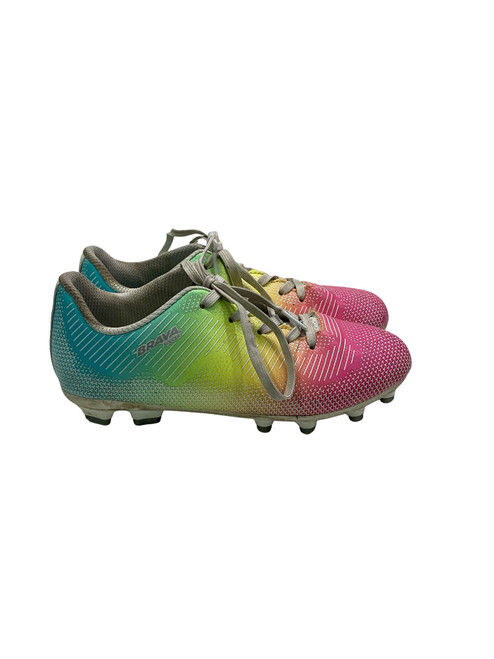 Vist Large View of Product Image Which is Used Brava Soccer Cleats Pink Junior 04