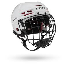 Vist Large View of Product Image Which is Used CCM TACKS 70 YTH Helmet Cage Combo White XS/S