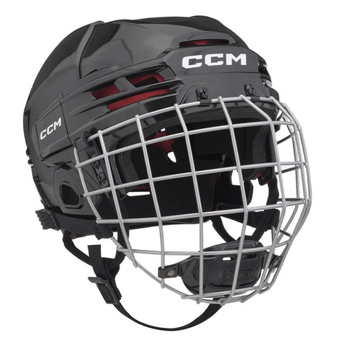 Vist Large View of Product Image Which is Used CCM TACKS 70 Helmet Cage Combo Black SM