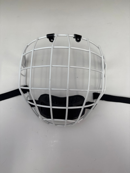 Vist Large View of Product Image Which is Used CCM Hockey Wire Mask White SM