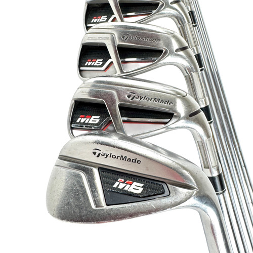 Vist Large View of Product Image Which is Used Taylormade M6 Men's RH Iron Set 5I-AW Regular Flex Steel Shaft