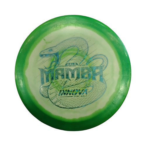 Vist Large View of Product Image Which is Used Innova HALO MAMBA Disc Golf Driver Green 173g
