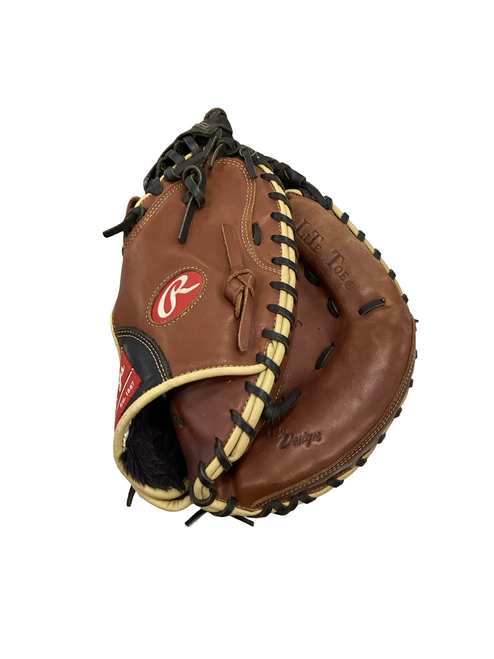 Vist Large View of Product Image Which is Used Rawlings SANDLOT BB/SB Catchers RH Throw Brown 33"