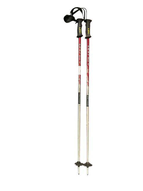 Vist Large View of Product Image Which is Used LEKI 100CM Mens DH Ski Pole Red 100 cm / 40 in