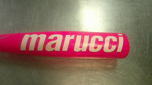 Vist Large View of Product Image Which is Used Marucci CAT X BB/SB T-Ball Bat Pink 26"