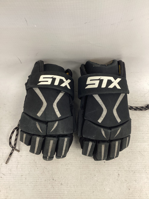 Vist Large View of Product Image Which is Used STX STINGER Lacrosse Gloves Junior Black 12"