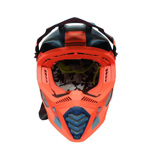 Vist Large View of Product Image Which is Used LS2 FAST MX437 Adult Motocross Helmet Orange Small