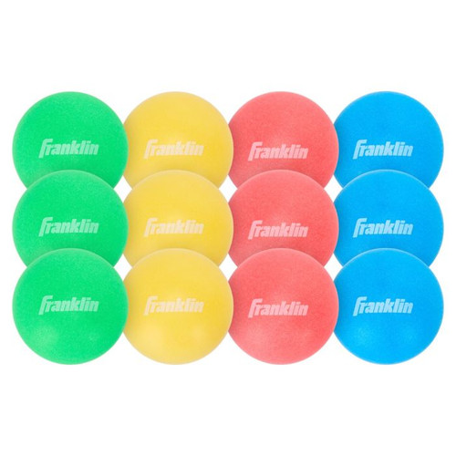 Vist Large View of Product Image Which is New FRANKLIN 40MM 1 STAR COLOR TT BALLS 12 PACK