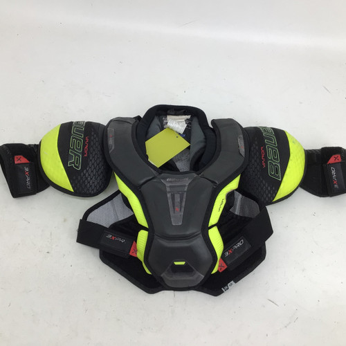 Vist Large View of Product Image Which is Used Bauer VAPOR 3X PRO JR SM SHOULDER PADS Junior Shoulder Pads SM