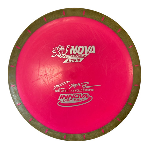 Vist Large View of Product Image Which is Used Innova NOVA Disc Golf Putter Pink