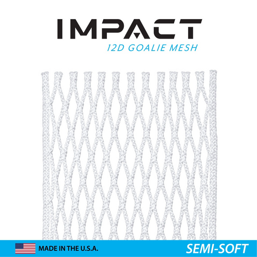 Vist Large View of Product Image Which is New ECD IMPACT GOALIE MESH SEMI SOFT WHITE