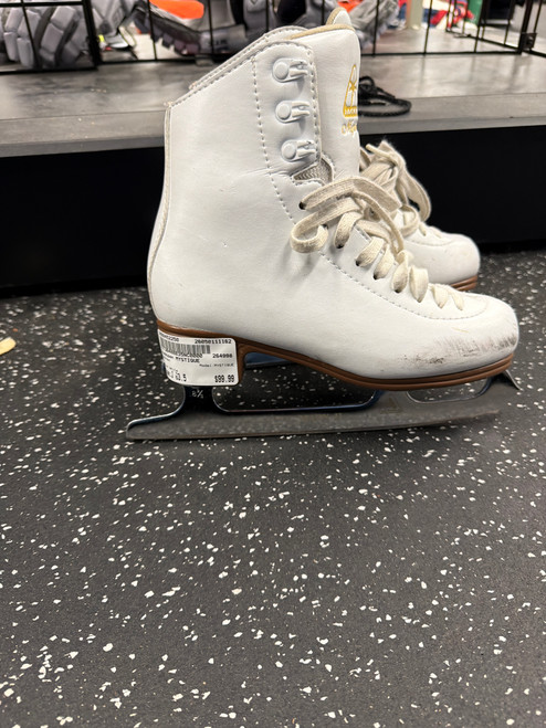 Vist Large View of Product Image Which is Used Jackson MYSTIQUE Girls Figure Skate White Junior 03.5