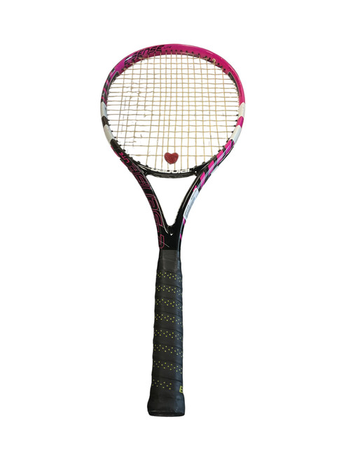 Vist Large View of Product Image Which is Used Babolat E-SENSE Womens Tennis Racquet Pink 4 3/8"