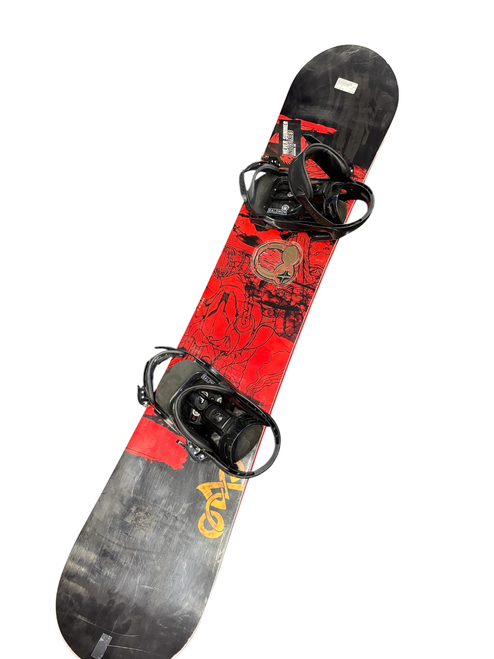 Vist Large View of Product Image Which is Used Never Summer EVO Mens Snowboard/Bindings Red 161 cm