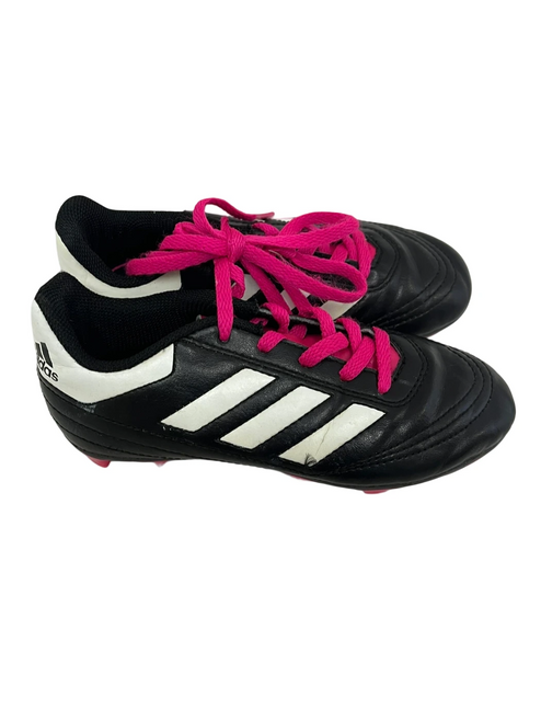 Vist Large View of Product Image Which is Used Adidas Goletto Youth 13 Soccer Cleats Black And Pink 