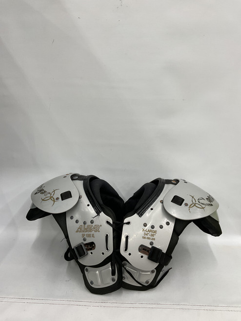 Vist Large View of Product Image Which is Used All Star FB Shoulder Pads Grey XL