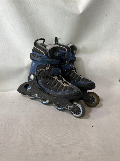 Vist Large View of Product Image Which is Used K2 ECHO TECH SZ 7 Senior Roller Quad Skates Black Senior 7