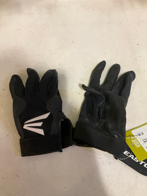 Vist Large View of Product Image Which is Used Easton BB/SB Batting Gloves Black SM