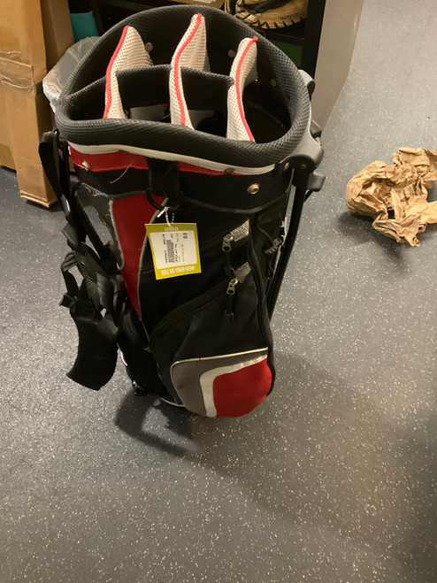 Vist Large View of Product Image Which is Used Intech INTECH Mens Stand Bag Black And Red