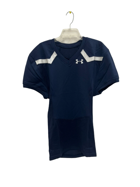 Vist Large View of Product Image Which is New Under Armour Adult Medium Navy Blue Football Practice Jersey FB Top