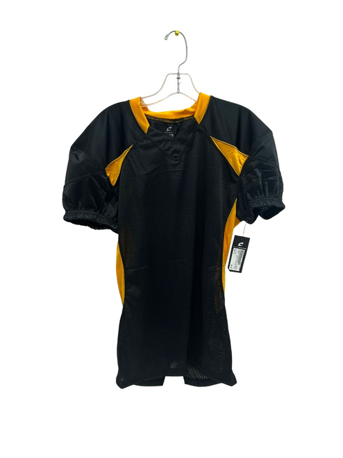 Vist Large View of Product Image Which is New Champro FJ20 Huddle Stretch Youth XL Football Practice Jersey Black/Gold