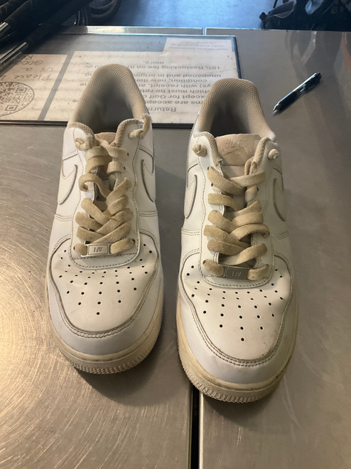 Vist Large View of Product Image Which is Used Nike AF 1 Basketball Shoes M White Senior 8