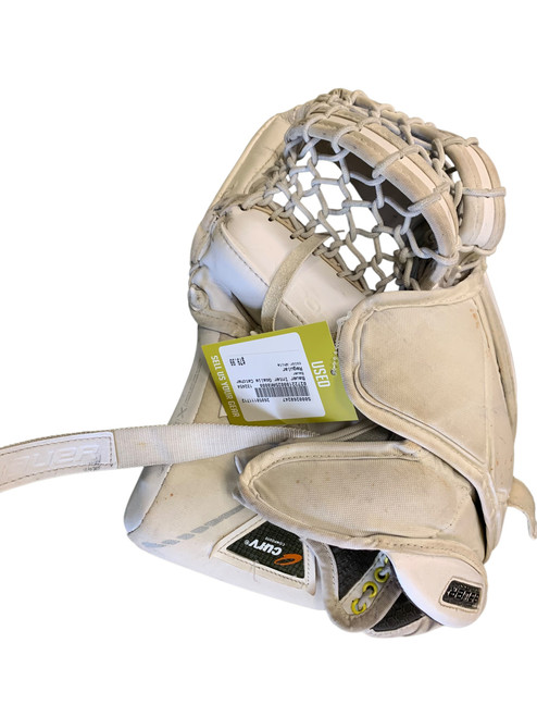 Vist Large View of Product Image Which is Used Bauer Inter Goalie Catcher White