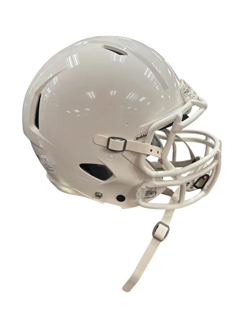 Vist Large View of Product Image Which is Used Riddell VICTOR FB Helmet White LG
