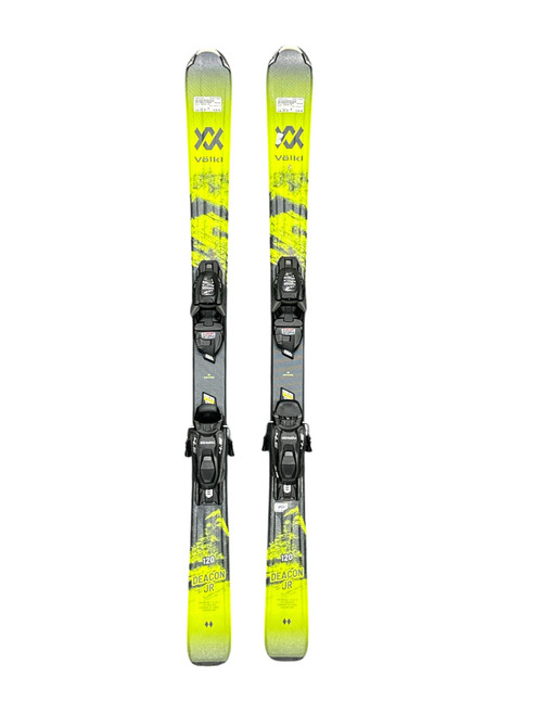 Vist Large View of Product Image Which is Used Volkl DEACON JR Boys DH Ski/Binding Yellow 120 cm