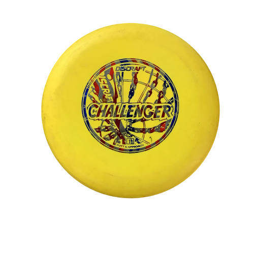 Vist Large View of Product Image Which is Used Discraft CHALLENGER Disc Golf Putter Yellow