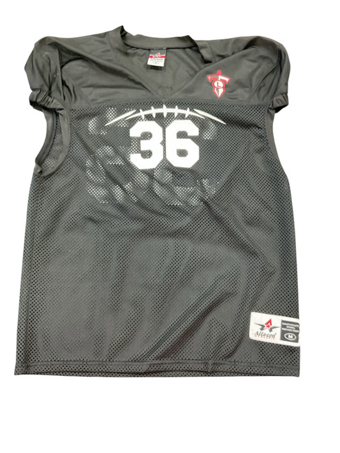 Vist Large View of Product Image Which is Used Alleson BLACK PRACTICE JERSEY FB Top Adult Black MD