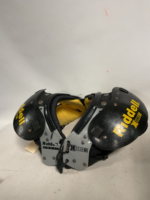 Vist Large View of Product Image Which is Used Riddell X FORCE II FB Shoulder Pads Black XS