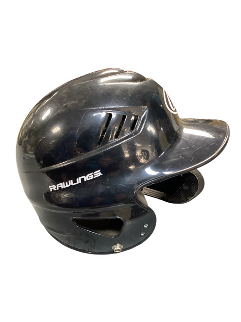 Vist Large View of Product Image Which is Used Rawlings HELMET C FLIP Batting Helmet No Mask Black S/M