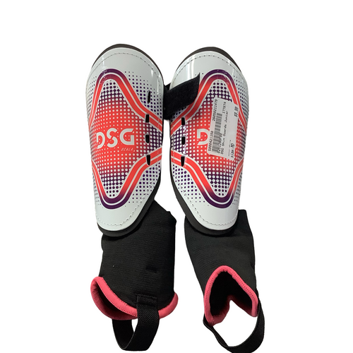 Vist Large View of Product Image Which is Used Soccer Shin Guards Junior White MD
