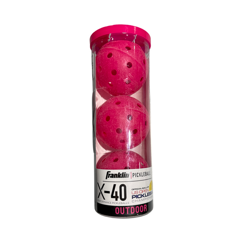 Vist Large View of Product Image Which is Used Franklin X-40 OUTDOOR 3 PACK Pickleball Balls