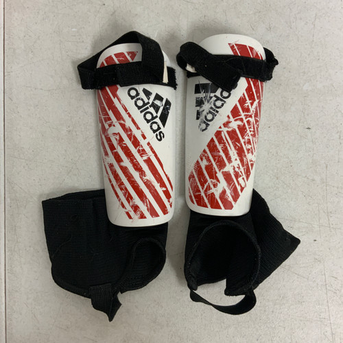 Vist Large View of Product Image Which is Used Adidas Soccer Shin Guards Youth White Youth