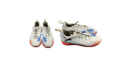 Vist Large View of Product Image Which is Used Puma PLAYFREE FUTURE Soccer Indoor Shoes White Junior 01