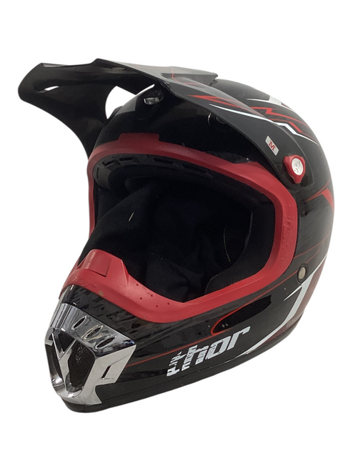 Vist Large View of Product Image Which is Used Thor QUANDRANT Junior Helmet Red MD