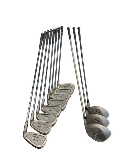 Vist Large View of Product Image Which is Used Knight TOUR DESIGN 525 3-PW W/ 3 FW WOODS Mens Iron Set RH 3I-PW