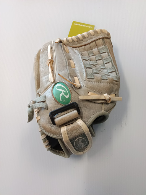 Vist Large View of Product Image Which is Used Rawlings THE STORM BB/SB Glove LH Throw Grey 12"