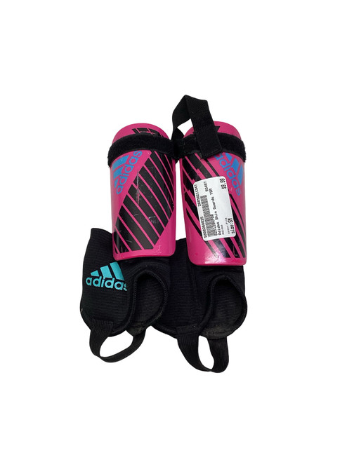 Vist Large View of Product Image Which is Used Adidas Soccer Shin Guards Youth Pink SM