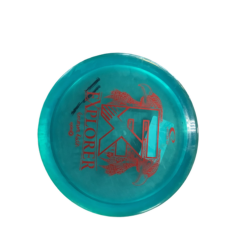 Vist Large View of Product Image Which is Used Latitude 64 EXPLORER Disc Golf Driver Royal Blue