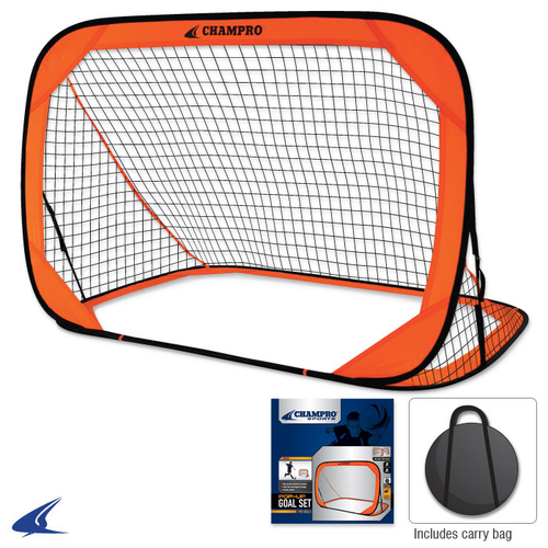 Vist Large View of Product Image Which is CHAMPRO SPORTS POP-UP GOALS 3 X 2